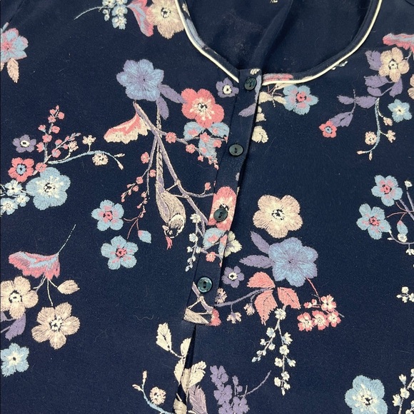 Caldia Switzerland Sz XL Floral Nightgown "Cosy Cotton Nights" Blue - Picture 5 of 10